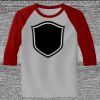 Raglan 3/4 Roundneck Shirt (Gray Body) Thumbnail