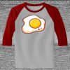 Raglan 3/4 Roundneck Shirt (Gray Body) Thumbnail