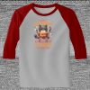 Raglan 3/4 Roundneck Shirt (Gray Body) Thumbnail