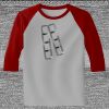 Raglan 3/4 Roundneck Shirt (Gray Body) Thumbnail