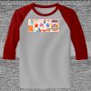 Raglan 3/4 Roundneck Shirt (Gray Body) Thumbnail
