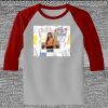 Raglan 3/4 Roundneck Shirt (Gray Body) Thumbnail