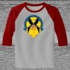 Raglan 3/4 Roundneck Shirt (Gray Body) Thumbnail