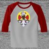 Raglan 3/4 Roundneck Shirt (Gray Body) Thumbnail