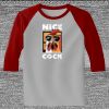 Raglan 3/4 Roundneck Shirt (Gray Body) Thumbnail