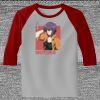 Raglan 3/4 Roundneck Shirt (Gray Body) Thumbnail