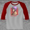 Raglan 3/4 Roundneck Shirt (Gray Body) Thumbnail