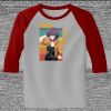 Raglan 3/4 Roundneck Shirt (Gray Body) Thumbnail