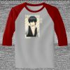 Raglan 3/4 Roundneck Shirt (Gray Body) Thumbnail