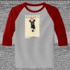 Raglan 3/4 Roundneck Shirt (Gray Body) Thumbnail
