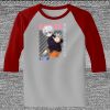 Raglan 3/4 Roundneck Shirt (Gray Body) Thumbnail