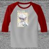 Raglan 3/4 Roundneck Shirt (Gray Body) Thumbnail