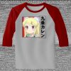 Raglan 3/4 Roundneck Shirt (Gray Body) Thumbnail