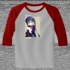 Raglan 3/4 Roundneck Shirt (Gray Body) Thumbnail