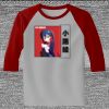 Raglan 3/4 Roundneck Shirt (Gray Body) Thumbnail