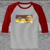 Raglan 3/4 Roundneck Shirt (Gray Body) Thumbnail