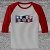 Raglan 3/4 Roundneck Shirt (Gray Body) Thumbnail