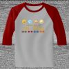 Raglan 3/4 Roundneck Shirt (Gray Body) Thumbnail