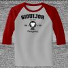 Raglan 3/4 Roundneck Shirt (Gray Body) Thumbnail