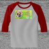 Raglan 3/4 Roundneck Shirt (Gray Body) Raglan 3/4 Roundneck Shirt (Gray Body) Thumbnail