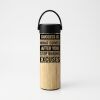 Bamboo Tumbler with Portable Black Lid Thumbnail